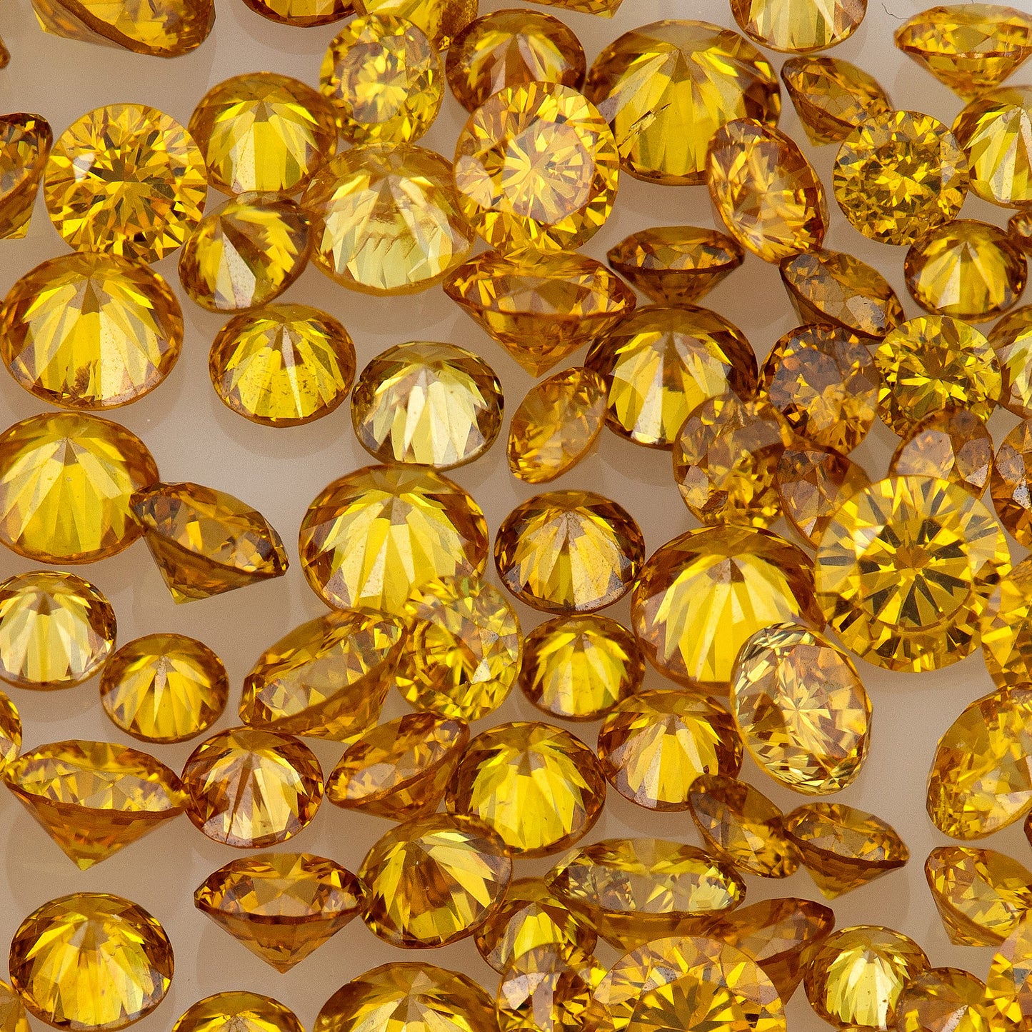 Fancy Vivid Reddish Orangy Yellow | Red Orange Diamonds 0.25ct | Mix Scoop | Fancy Vivid Yellowish Reddish Orange | Untreated Natural Diamonds | Round | Melee | Accents