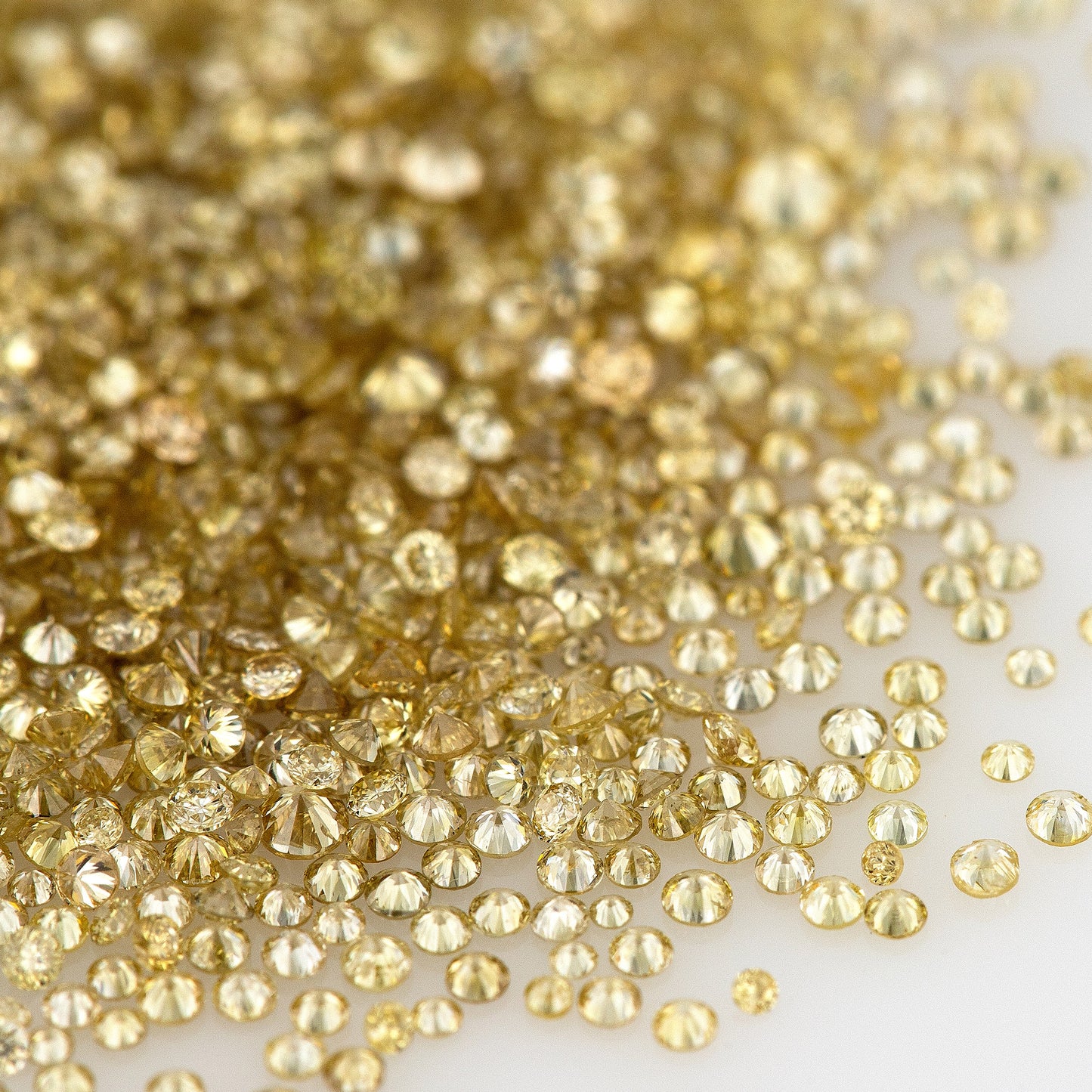 Fancy Intense Greenish Brownish Yellow Coffee Diamonds 0.25ct Mix Scoop | Fancy Light Brownish Yellow Untreated Natural Diamonds | Round | Melee | Accents | Coffee Color