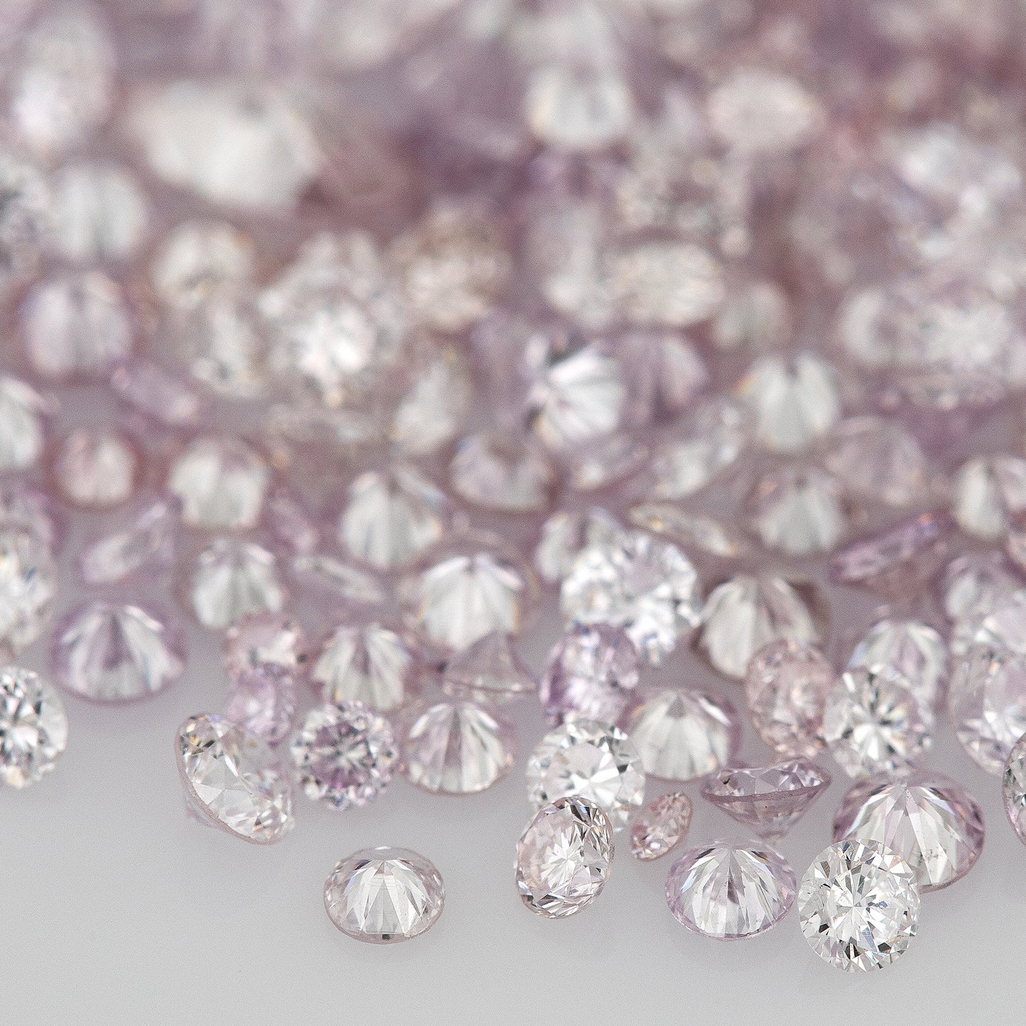 Purple Pink Diamonds 0.25ct 0.8mm to 2.5mm mix scoop Fancy Intense Purple Pink Untreated Natural Diamonds Round|Melee|accents|Pink Diamonds