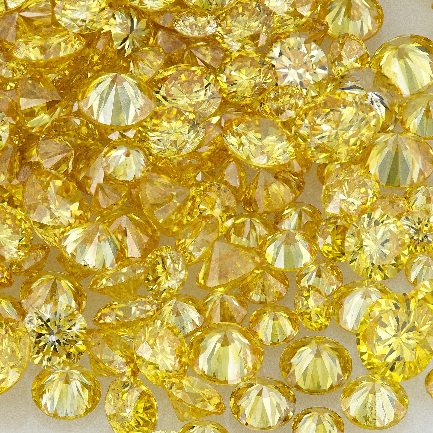 Canary Yellow Selection A | Canary Diamonds 0.25ct Mix Scoop | Canary Yellow Untreated Natural Diamonds | Round | Melee | Accents | Cape Yellow