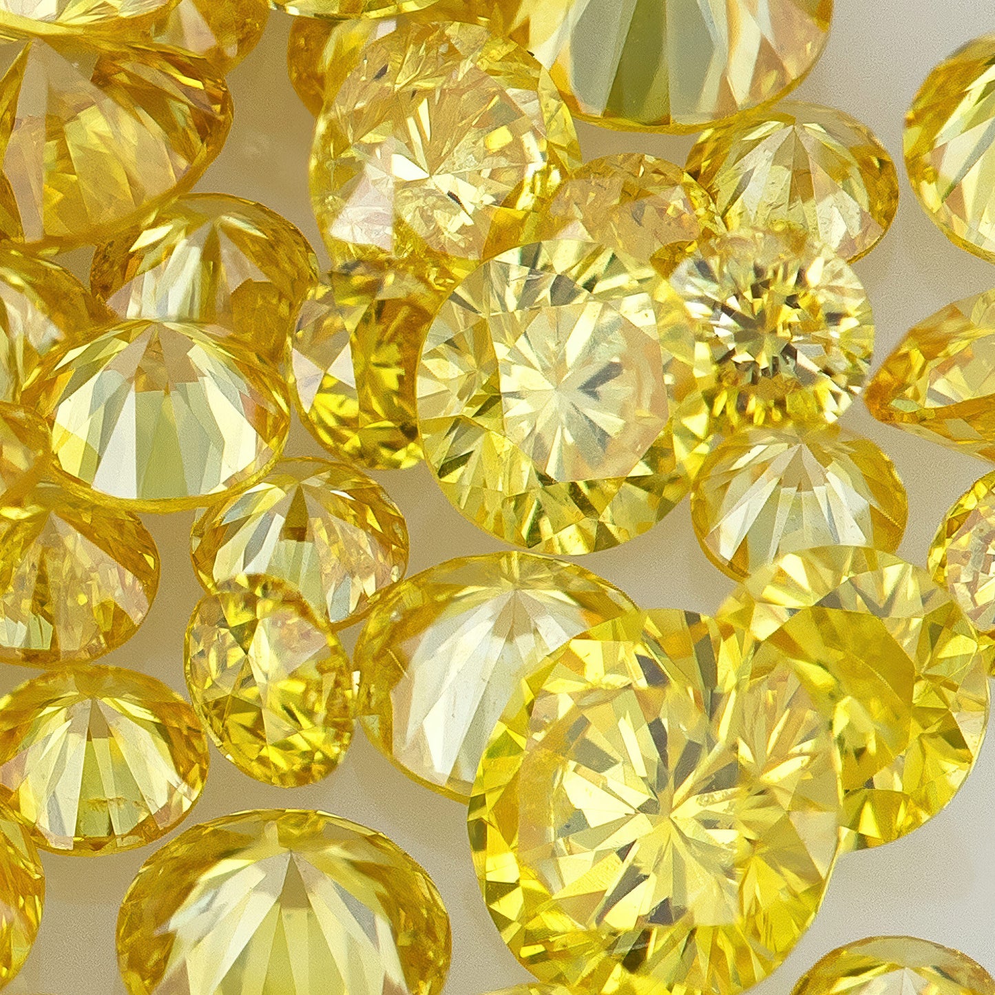 Canary Yellow Selection A | Canary Diamonds 0.25ct Mix Scoop | Canary Yellow Untreated Natural Diamonds | Round | Melee | Accents | Cape Yellow