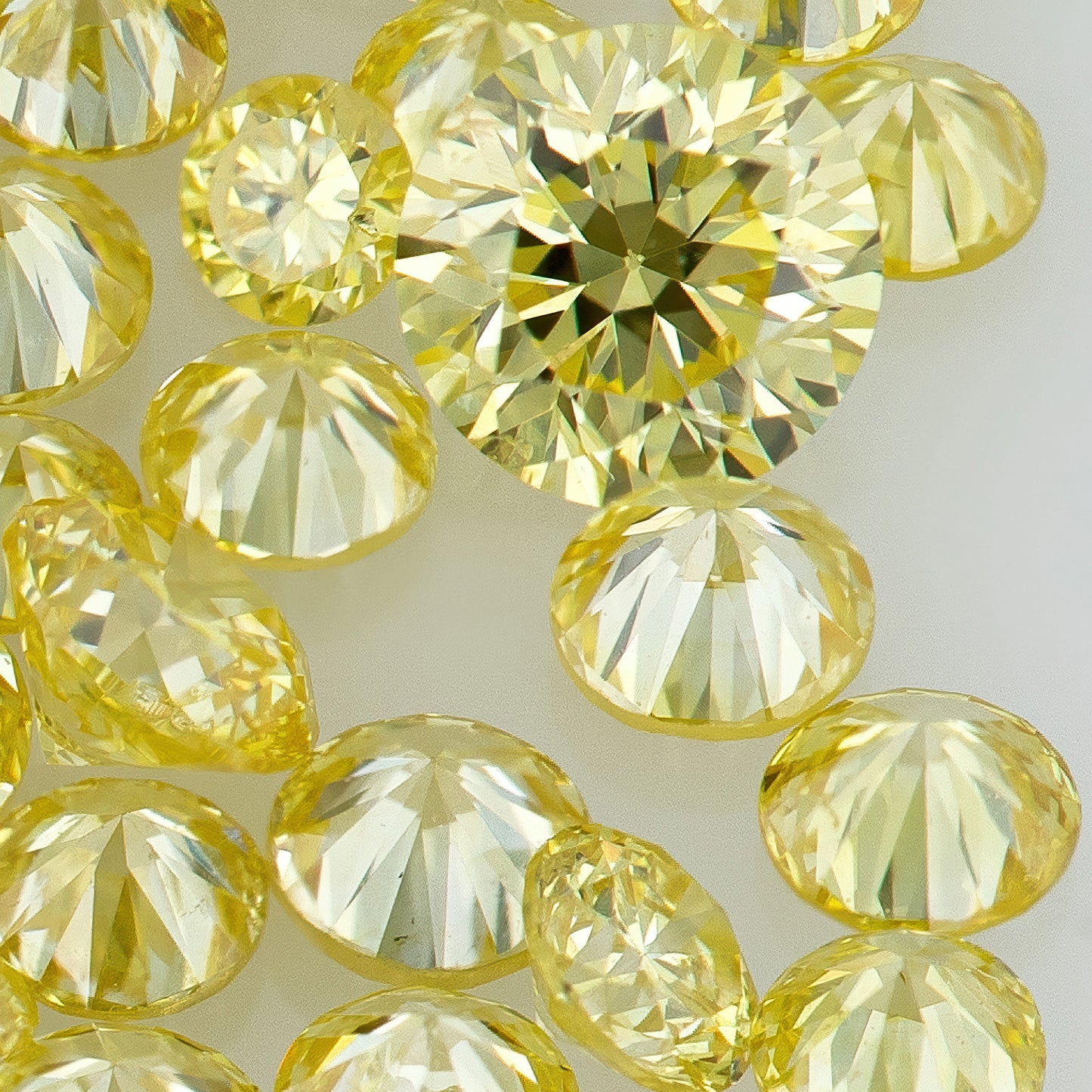Fancy Intense Yellow AA | TOP Pre Cape Diamond 0.25ct Mix Scoop | Light Yellow Untreated Natural Diamonds | Round | Melee | Accents | Cape Yellow