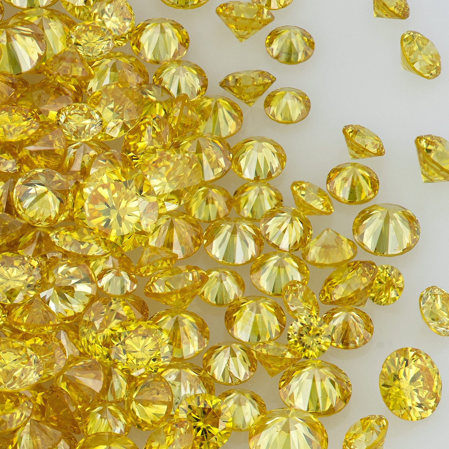 Canary Yellow Selection | Selection Canary Diamond 0.25ct Mix Scoop | Canary Yellow Untreated Natural Diamonds | Round | Melee | Accents | Cape Yellow