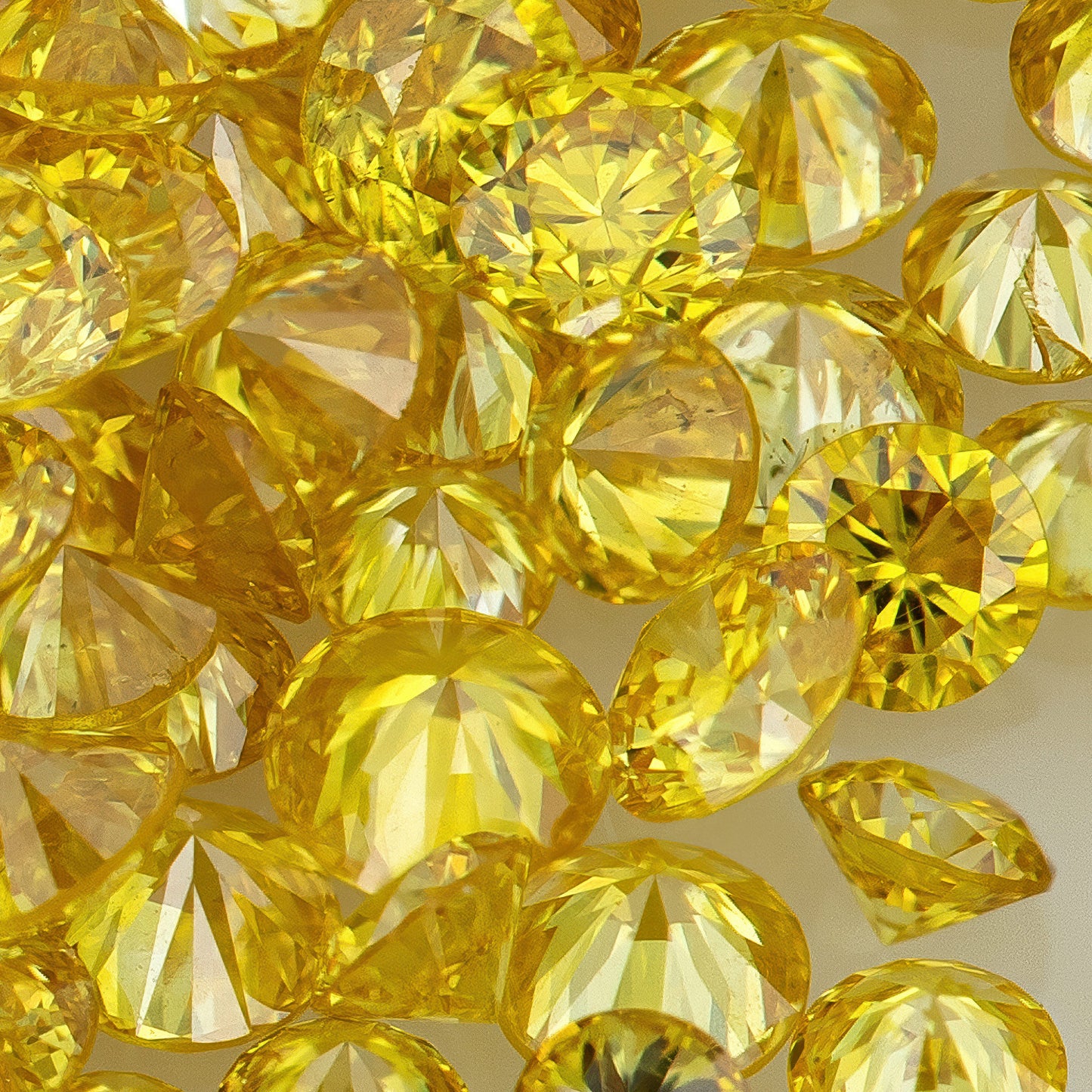 Canary Yellow Selection | Selection Canary Diamond 0.25ct Mix Scoop | Canary Yellow Untreated Natural Diamonds | Round | Melee | Accents | Cape Yellow