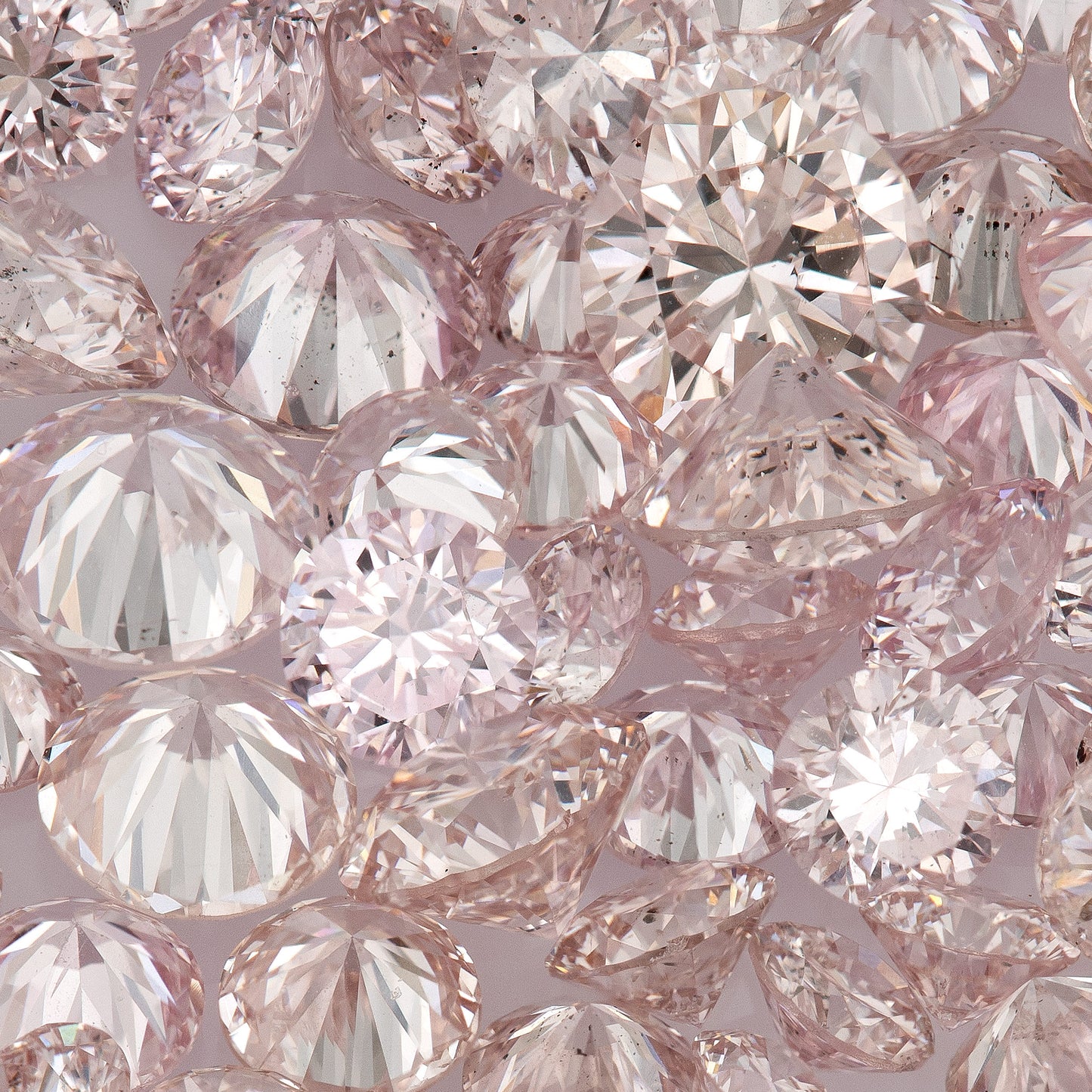 1pcs Argyle Pink Rosé Diamonds select from 1.8mm to 2.0mm Light Pink Rose Argyle Diamond Untreated Natural Pink Diamonds Round|Melee|accents