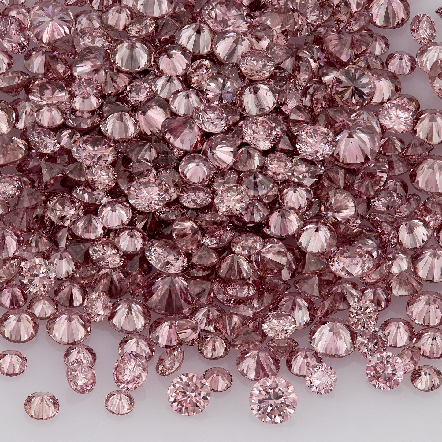 1pcs Argyle Vivid Pink Rose select from 0.8mm to 2.0mm sizes Argyle Pink Diamond Untreated Natural Pink Diamonds Round|Melee|accents|Argyle