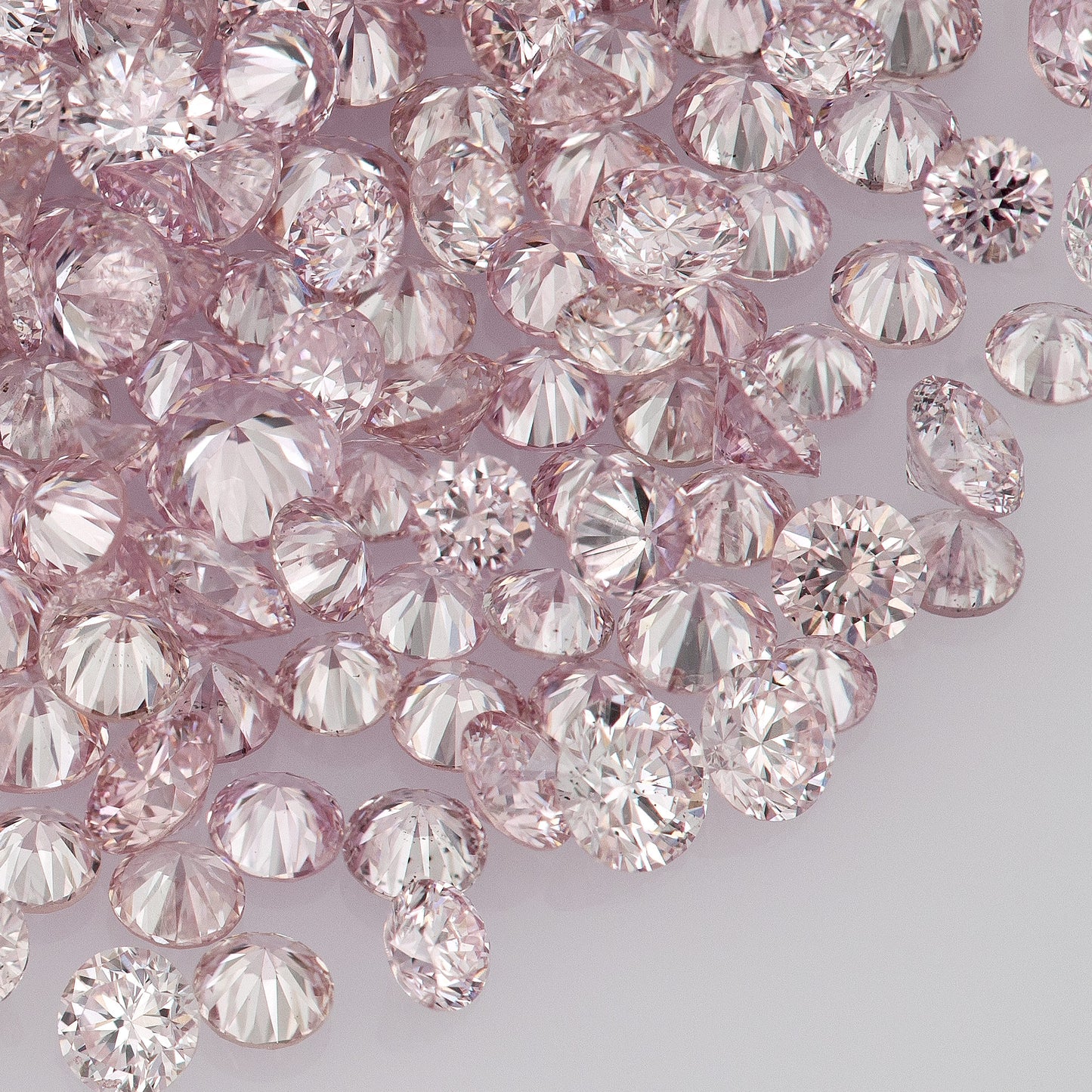 Fancy Intense Purplish Pink 6PP | Argyle Purple Pink Diamonds Select | Untreated Natural Pink Diamond Round | Melee | Accents