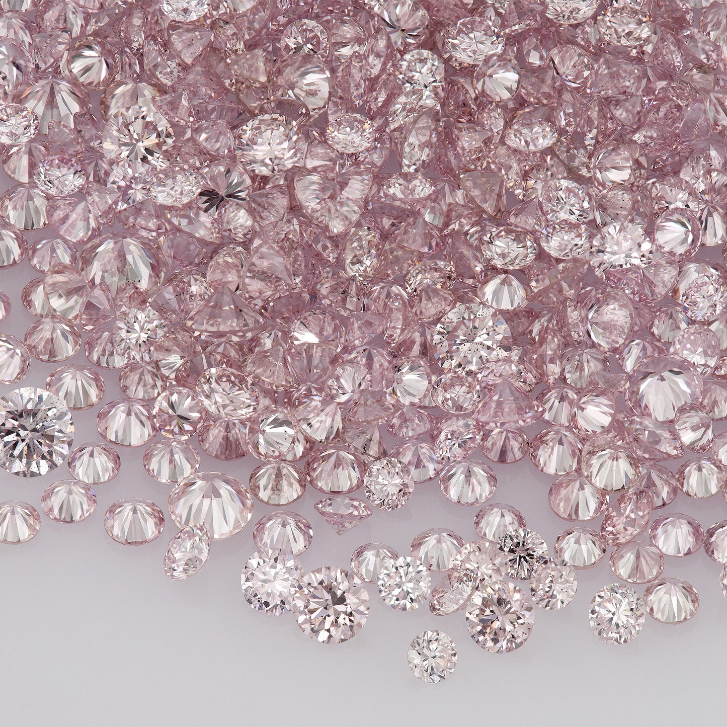 Fancy Intense Purplish Pink 6PP | Argyle Purple Pink Diamonds Select | Untreated Natural Pink Diamond Round | Melee | Accents