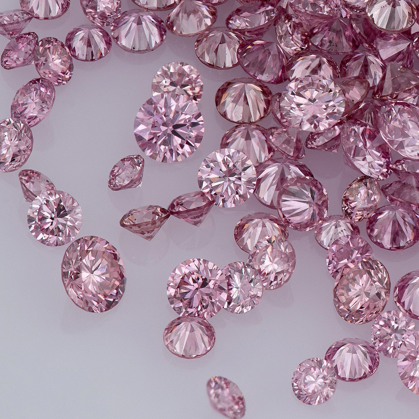 Fancy Vivid+ Purplish Pink 3/2PP AA | Argyle Vivid Purple Pink Diamonds Select | Vivid Pink Diamonds | Untreated Natural Pink Diamond Round | Melee | Accents | Argyle