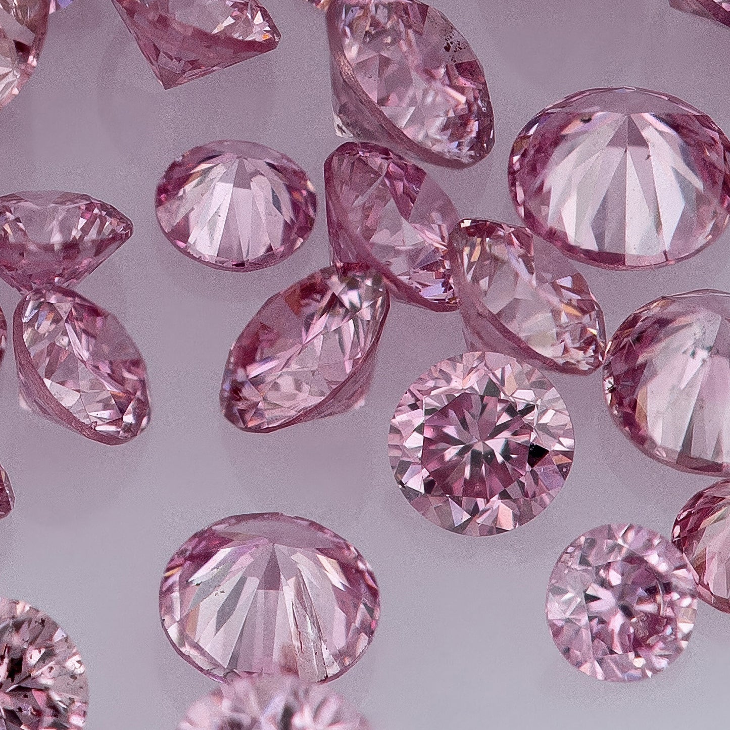 Fancy Vivid+ Purplish Pink 3/2PP AA | Argyle Vivid Purple Pink Diamonds Select | Vivid Pink Diamonds | Untreated Natural Pink Diamond Round | Melee | Accents | Argyle