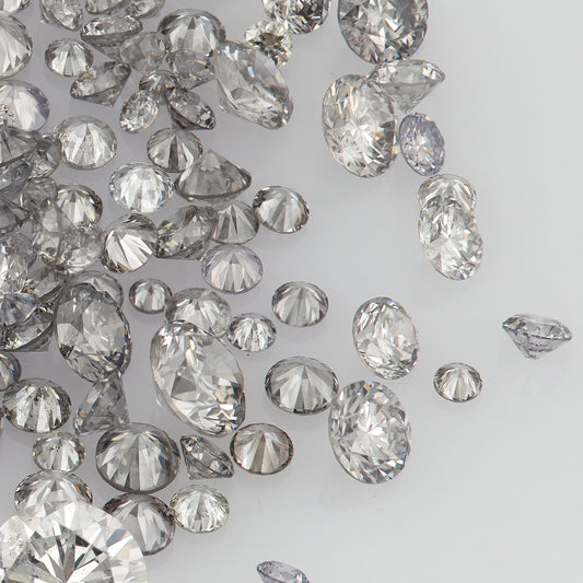 Fancy Grey / Violet | Argyle Grey Diamonds | Select | Australian | Untreated Natural | Round Melee Accents | Argyle
