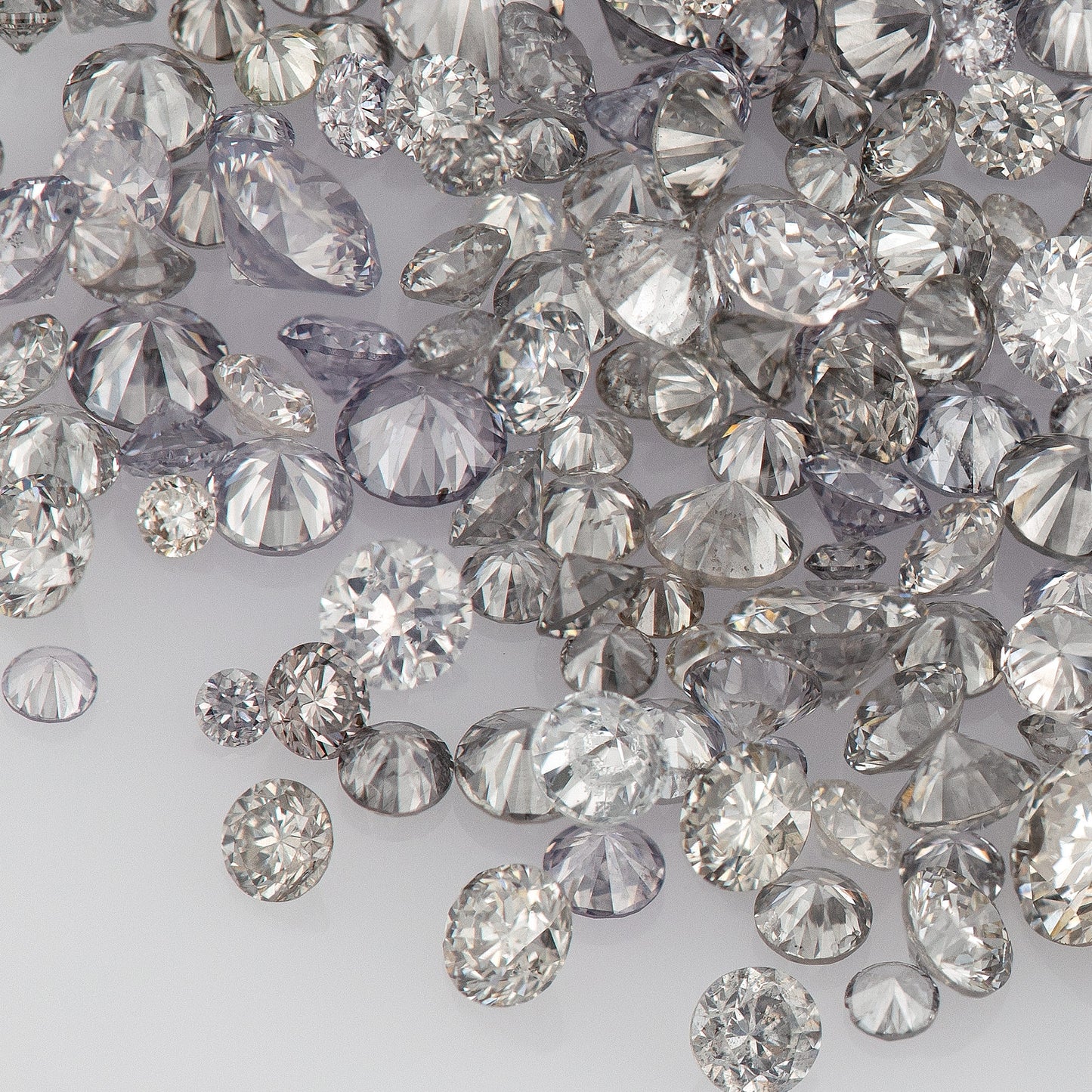 Fancy Light Blue Violet BL1 | Argyle Blue Grey Diamonds | Select | Australian | Untreated Natural | Round Melee Accents