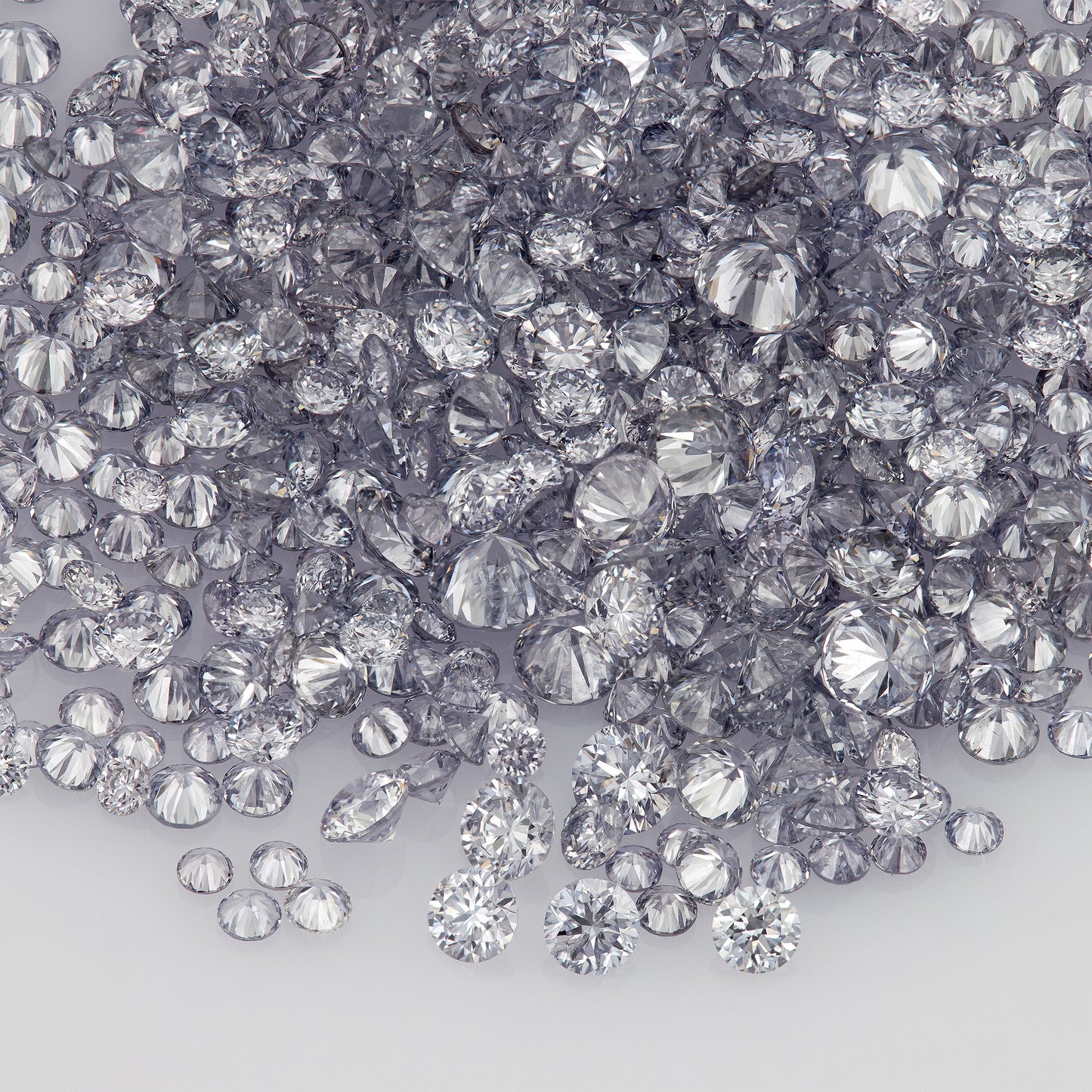 Fancy Intense Blue Violet BL2 | Argyle Violet Blue Diamonds | Select | Australian | Untreated Natural | Round Melee Accents