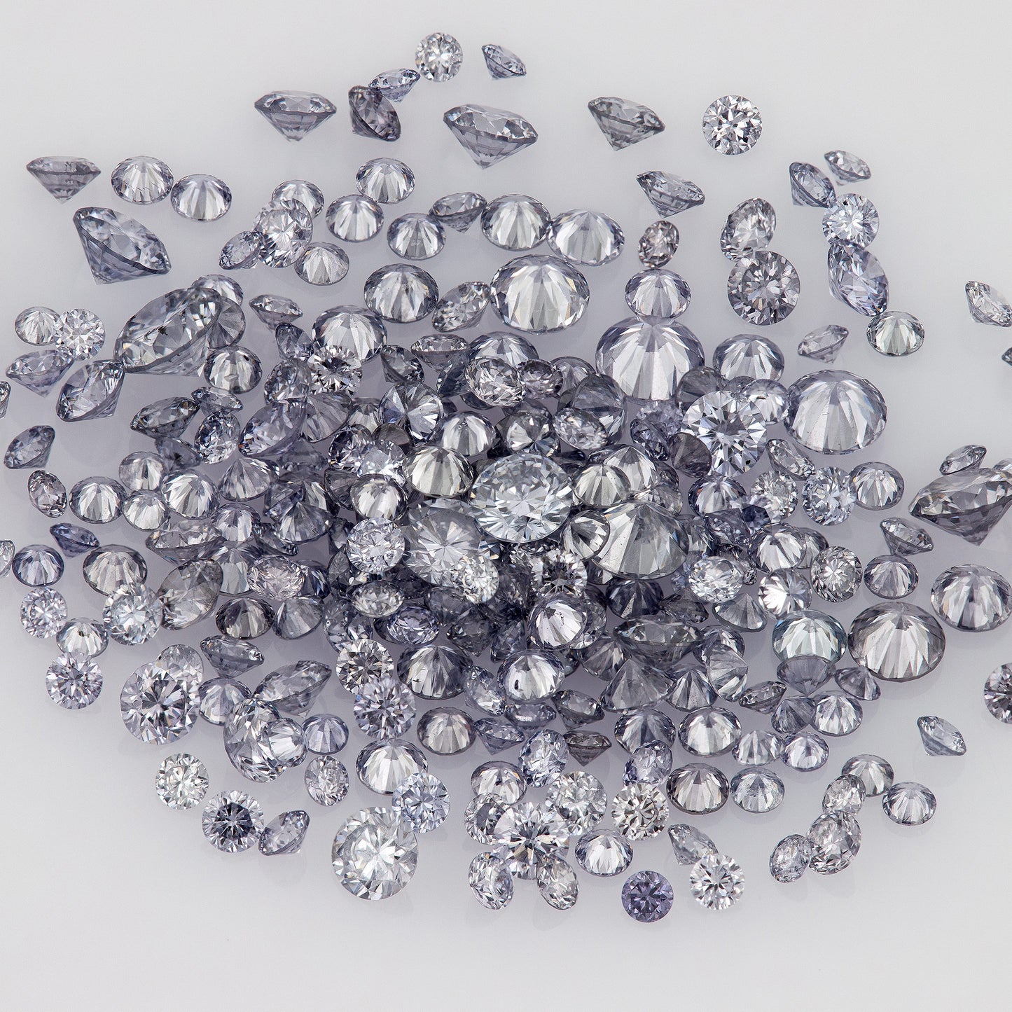 Blue Violet Top Collection | Argyle Blue Diamonds | Select | TOP Australian | Untreated Natural | Round Melee Accents