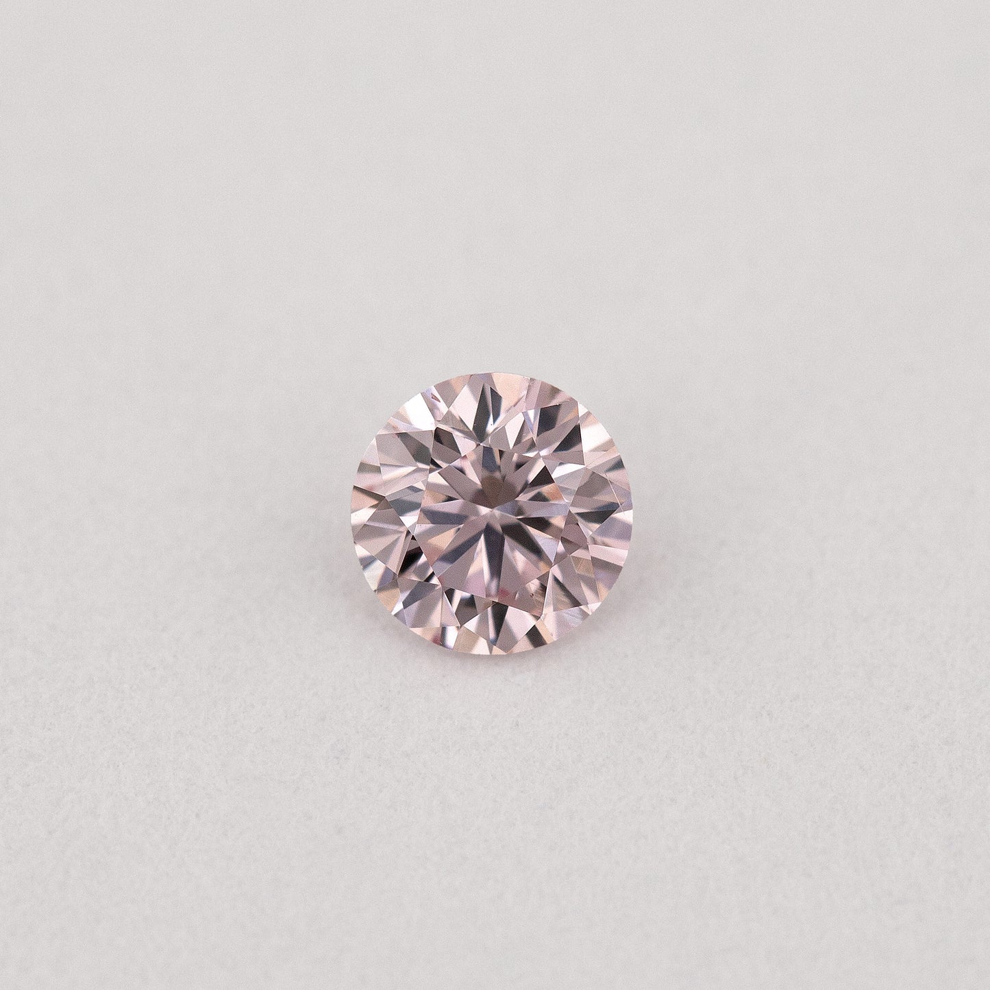Argyle Certified 0.14ct 7P Fancy Pink Natural Argyle Pink Diamond Round Brilliant