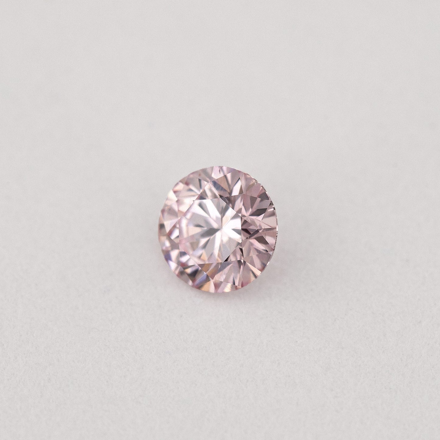 Argyle Certified 0.14ct 7P Fancy Pink Natural Argyle Pink Diamond Round Brilliant
