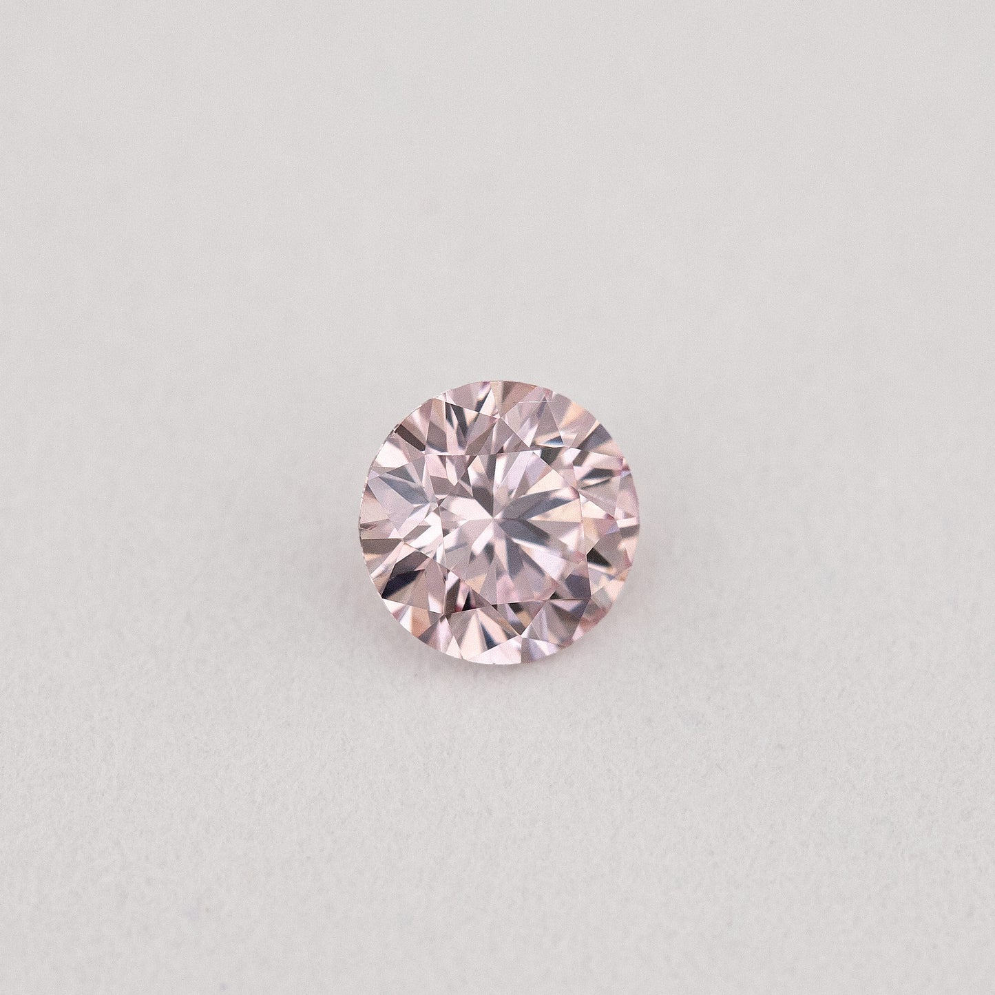 Argyle Certified 0.14ct 7P Fancy Pink Natural Argyle Pink Diamond Round Brilliant