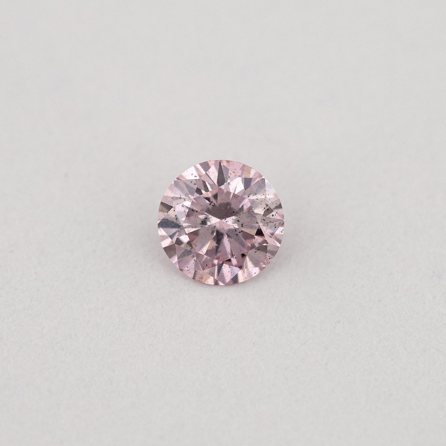 Argyle Certified 0.12ct 7P Fancy Pink Natural Argyle Pink Diamond Round Brilliant