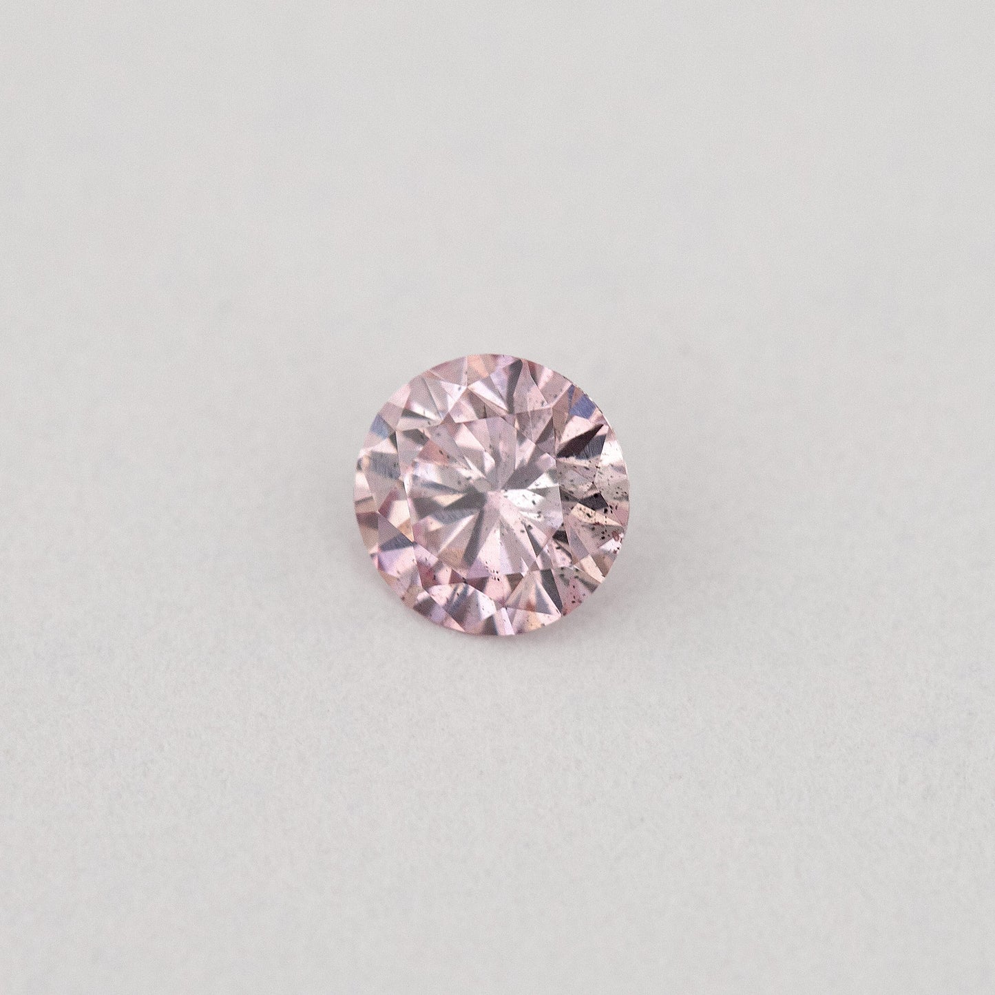 Argyle Certified 0.12ct 7P Fancy Pink Natural Argyle Pink Diamond Round Brilliant