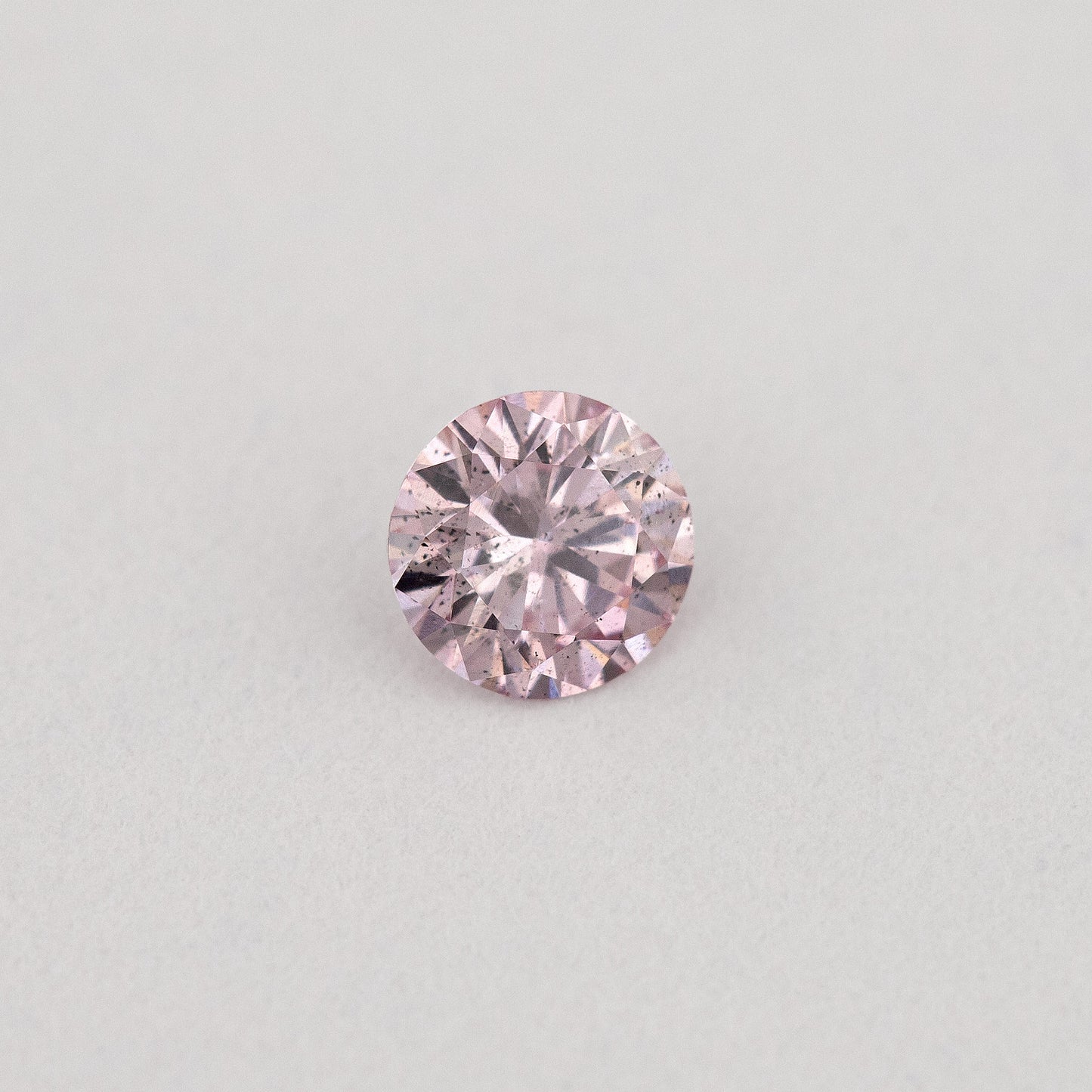 Argyle Certified 0.12ct 7P Fancy Pink Natural Argyle Pink Diamond Round Brilliant