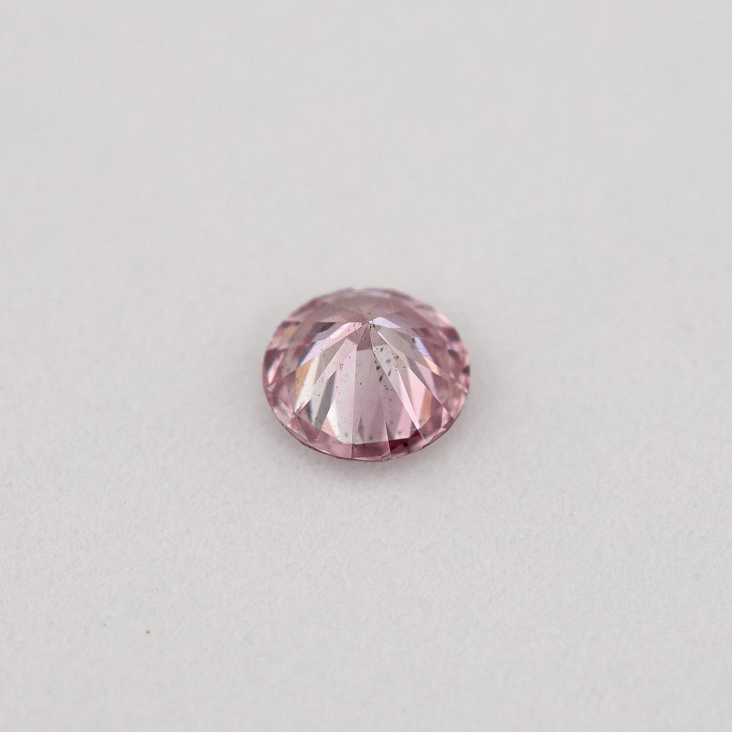 Argyle Certified 0.12ct 7P Fancy Pink Natural Argyle Pink Diamond Round Brilliant