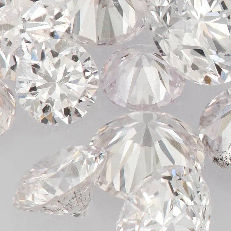 Very Light Pink Diamonds 0.25ct 1.8mm to 2.2mm mix scoop Argyle Pink Diamonds Untreated Natural Pink Diamonds Round|Melee|accents