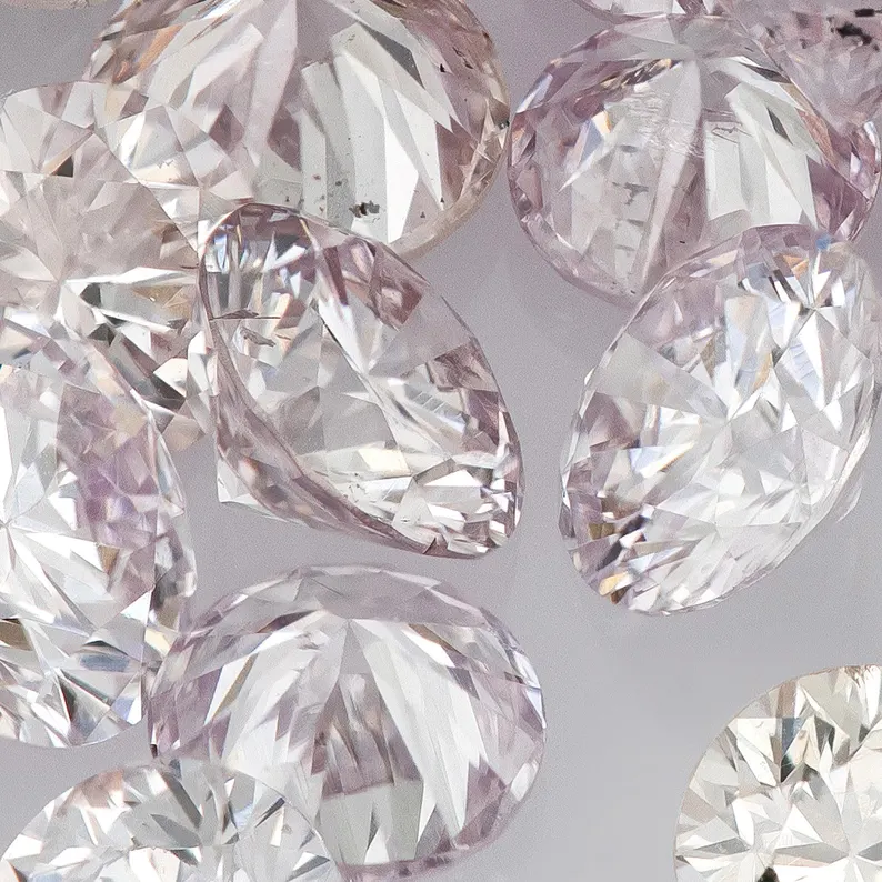 Purplish Pink Diamonds 0.25ct 1.8mm to 2.2mm mix scoop Pink Untreated Natural Diamonds Round|Melee|accents|Cape Yellow
