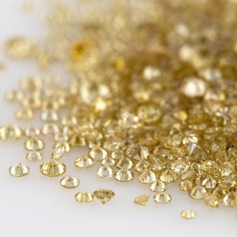 Fancy Light Brownish Yellow Light Coffee Color | Natural Untreated Diamonds | Round | Melee | Accents | Coffee
