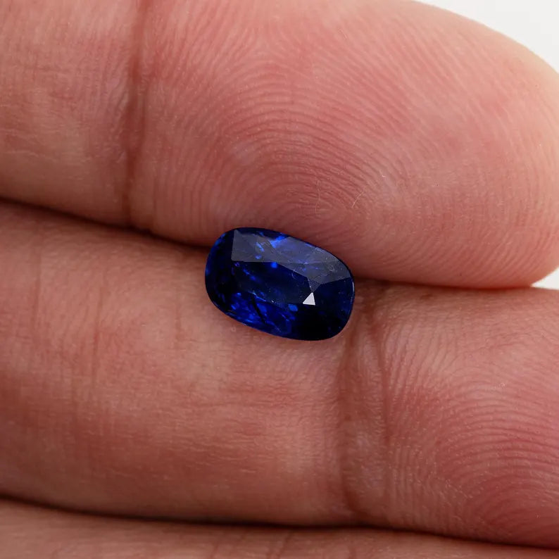 UNHEATED GRS Certified 1.79 ct. Natural Blue Sapphire Oval Burma Myanmar