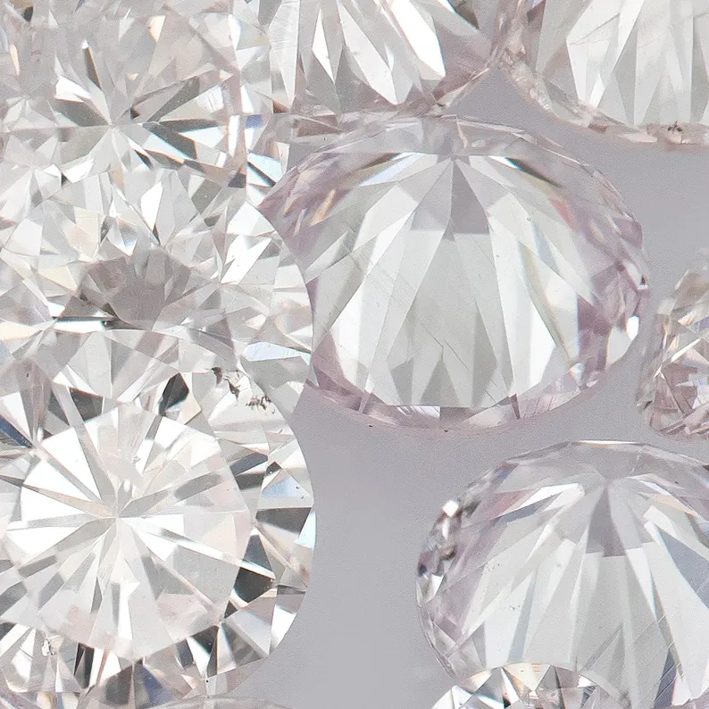 Light Pink Diamonds 0.25ct 1.8mm to 2.2mm mix scoop Argyle Pink Diamond Untreated Natural Pink Diamonds Round|Melee|accents|Argyle