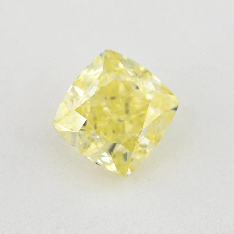 GIA Certified 1.00ct. Fancy Yellow Loose Natural Diamond Cushion VS2 Untreated|Certificate|Genuine|Yellow Diamond