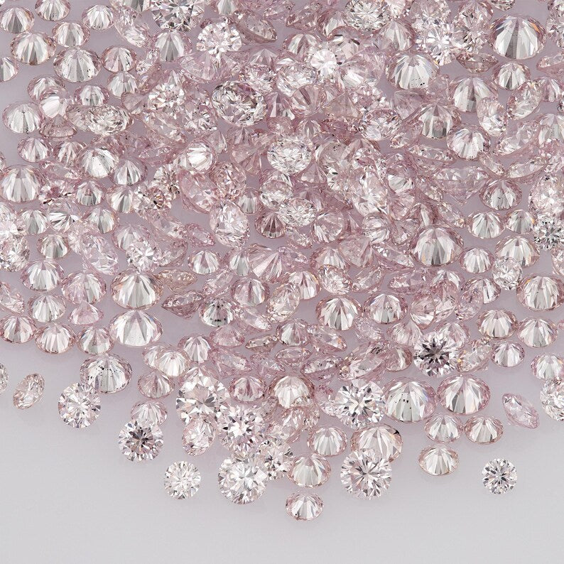 Argyle Pink Diamonds 0.25ct 0.8mm to 2.2mm mix scoop Argyle Pink Diamonds Untreated Natural Pink Diamond Round|Melee|accents|Argyle