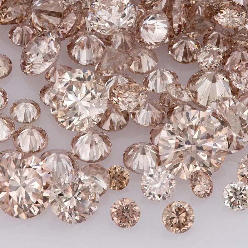 Argyle Pink Diamonds 0.25ct 0.8mm to 2.2mm mix scoop Dark Argyle Pink Diamond Untreated Natural Pink Diamonds Round|Melee|accents|Argyle
