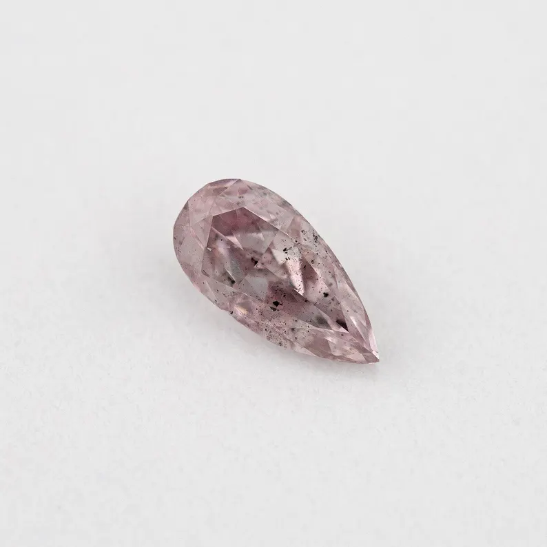 GIA Certified 0.20ct Fancy Light Pink Natural Argyle Pink Diamond Pear Brilliant SI2