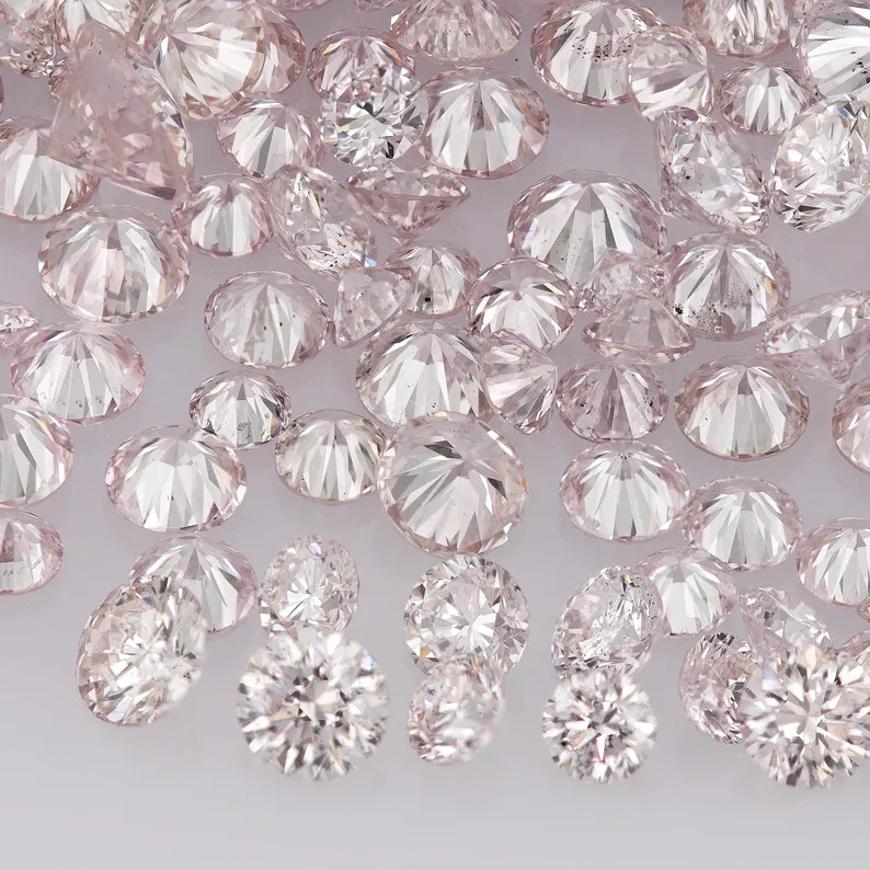 Argyle Pink Diamonds 0.25ct 0.8mm to 2.2mm mix scoop Argyle Pink Diamonds Untreated Natural Pink Diamond Round|Melee|accents|Argyle