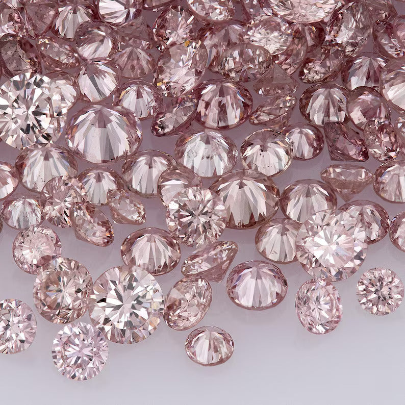 Argyle Pink Diamonds 0.25ct 0.8mm to 2.2mm mix scoop Argyle Pink Diamond Untreated Natural Pink Diaomonds Round|Melee|accents|Argyle