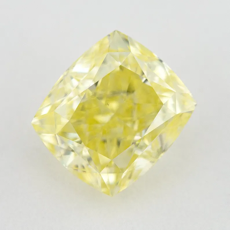 GIA Certified 2.01ct. Fancy Yellow Loose Natural Diamond Cushion VS2 Untreated|Certificate|Genuine|Yellow Diamond