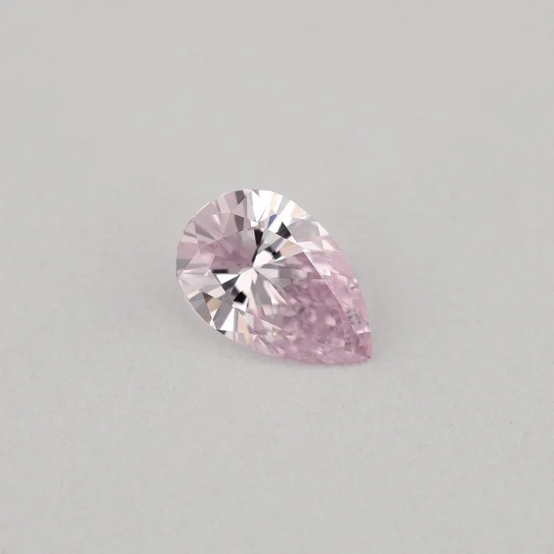 Argyle Certified 0.16ct 7PP Fancy Purple Pink Natural Argyle Pink Diamond Pear Brilliant