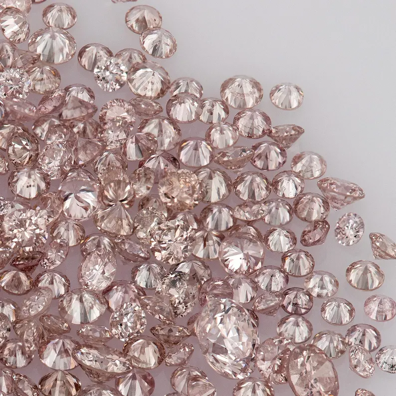 Argyle Pink Diamonds 0.25ct 0.8mm to .8mm mix scoop Dark Pink Diamonds Untreated Natural Pink Diamond Round|Melee|accents|Argyle