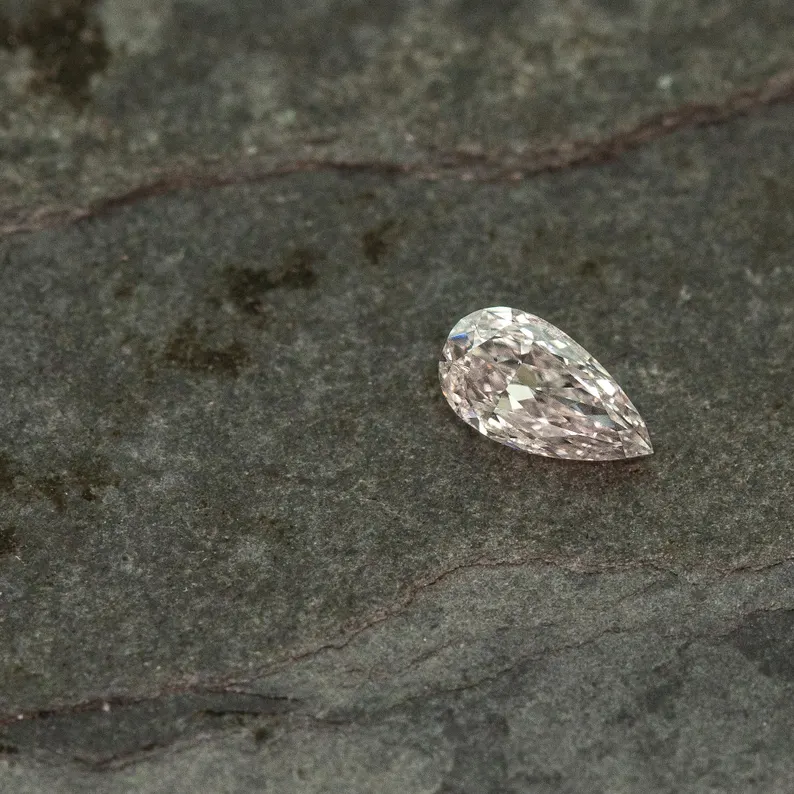 0.13ct Light Pink Untreated Loose Natural Pink Diamond Pear SI