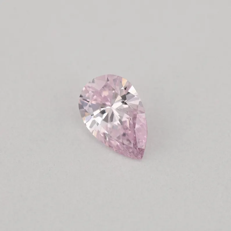 Argyle Certified 0.16ct 7PP Fancy Purple Pink Natural Argyle Pink Diamond Pear Brilliant