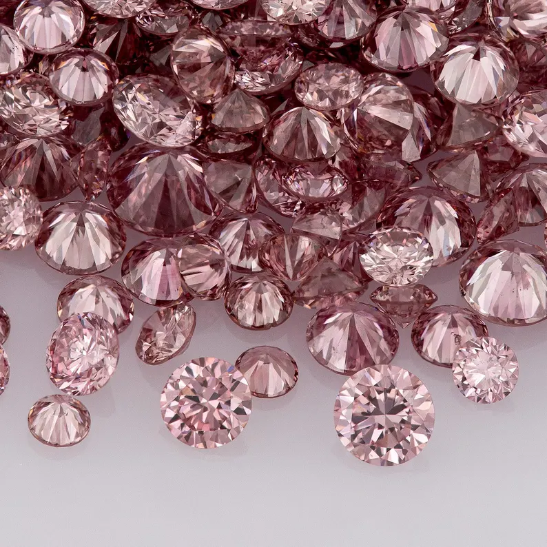 Vivid Pink Diamonds 0.25ct 0.8mm to 2.2mm mix scoop Argyle Pink Diamond Untreated Natural Pink Diamonds Round|Melee|accents|Argyle