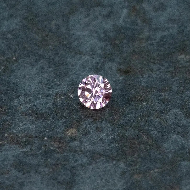 0.05ct Fancy Vivid Pink Loose Natural Pink Diamond Round Brilliant 2.2mm
