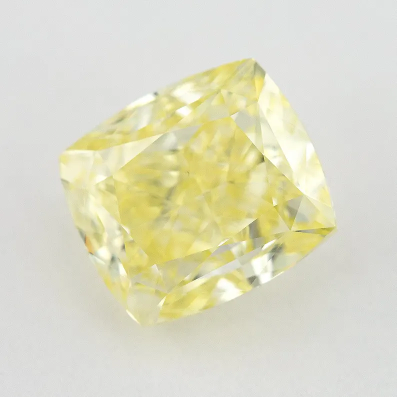 GIA Certified 2.01ct. Fancy Yellow Loose Natural Diamond Cushion VS2 Untreated|Certificate|Genuine|Yellow Diamond