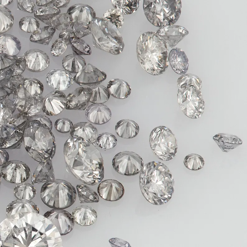 Argyle Grey Diamonds 0.25ct 0.8mm to 2.2mm mix scoop Australian Gray Diamonds Untreated Natural Grey Diamond Round|Melee|accents|Argyle