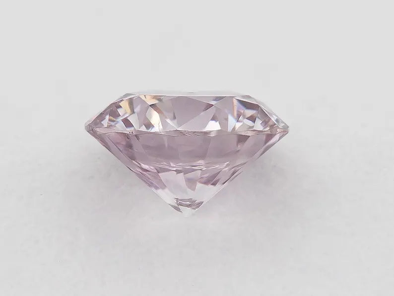 0.14ct 3.30mm Fancy Intense Purplish Pink Natural Pink Diamond Round Brilliant SI1 Untreated 100% Natural