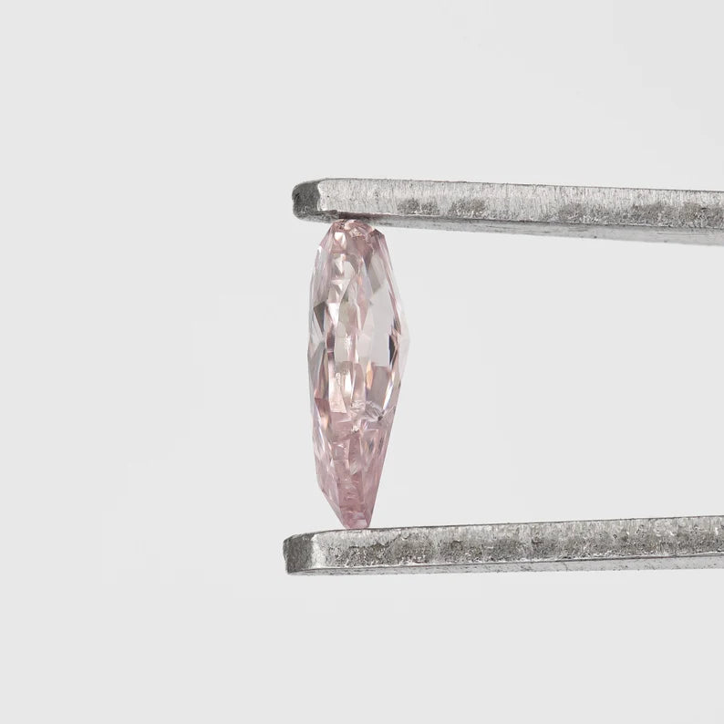 GIA Certified 0.25 Ct Untreated Fancy Pink Natural Diamond Pear Solitaire|Custom Jewelry|Certificate|genuine|natural color|rare