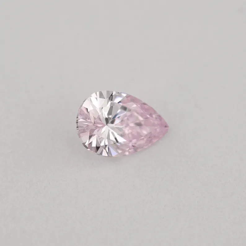 Argyle Certified 0.16ct 7PP Fancy Purple Pink Natural Argyle Pink Diamond Pear Brilliant