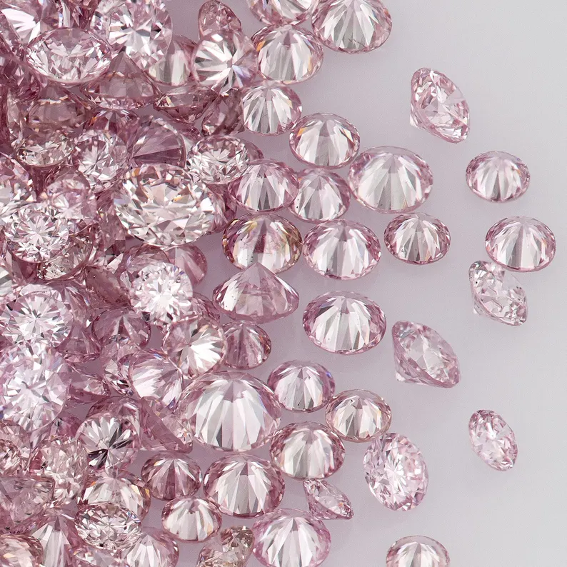 Argyle Pink Diamonds 0.25ct 0.8mm to 2.2mm mix scoop Collection Pink Diamonds Untreated Natural Pink Diamond Round|Melee|accents|Argyle