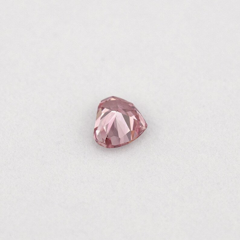GIA Certified 0.07ct Fancy Intense Pink Natural Argyle Pink Diamond Heart Brilliant